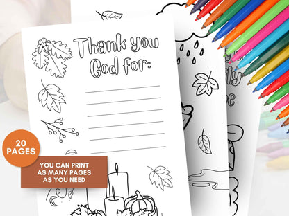 20 Christian Thanksgiving Coloring Pages for Kids