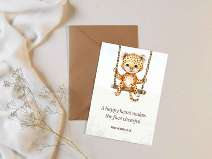 20 Bible Verse Flashcards - Cute Animals