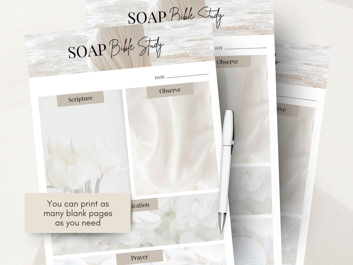 Soap Bible Study Verse Mapping Template