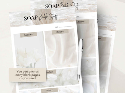 Soap Bible Study Verse Mapping Template