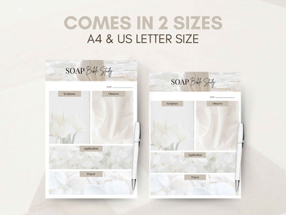 Soap Bible Study Verse Mapping Template