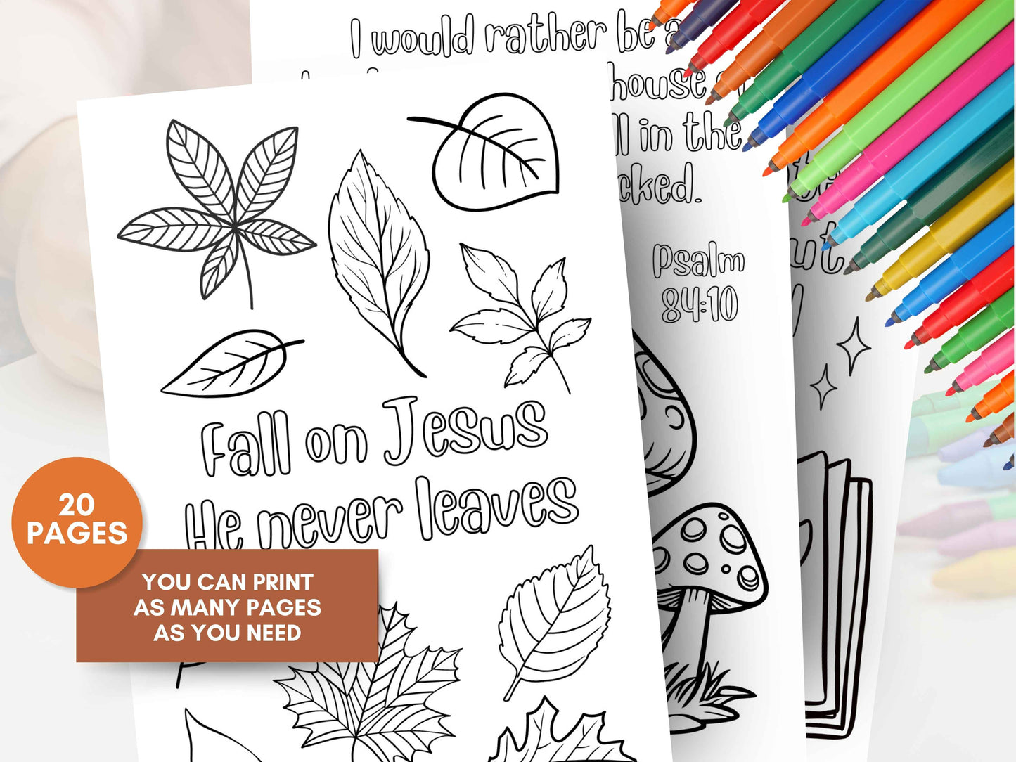 20 Thanksgiving Fall Coloring Pages