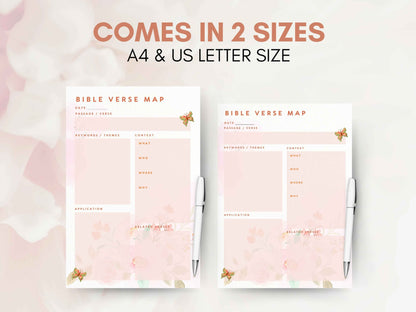 Bible Study Verse Mapping Template