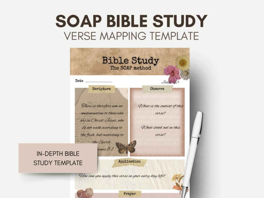 Soap Bible Study Verse Mapping Template