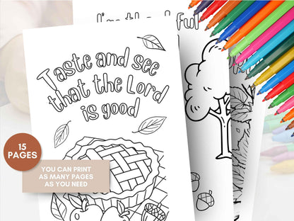 15 Fall Sunday School Coloring Pages