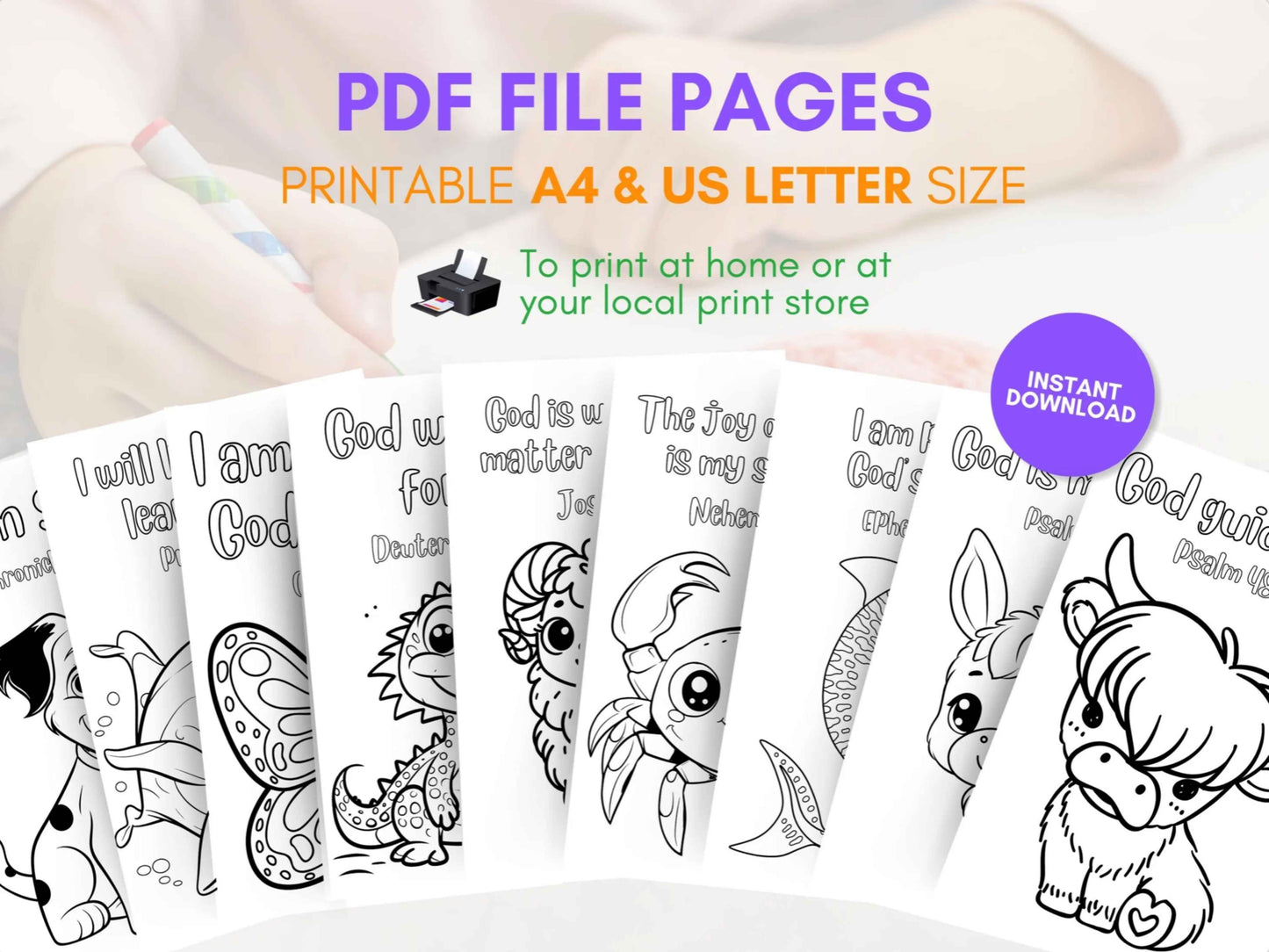 20 Bible Verse Affirmation Coloring Pages - Part III