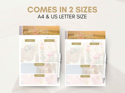 Soap Bible Study Verse Mapping Template