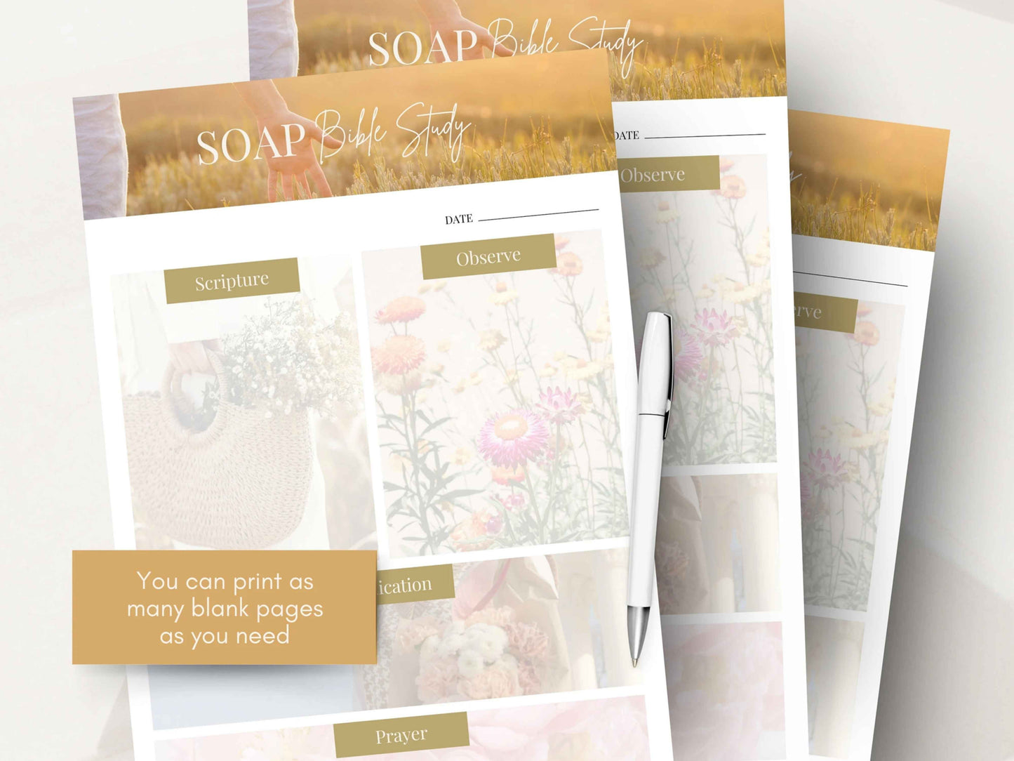 Soap Bible Study Verse Mapping Template