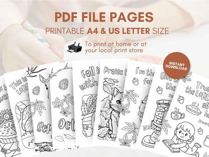 15 Fall Sunday School Coloring Pages