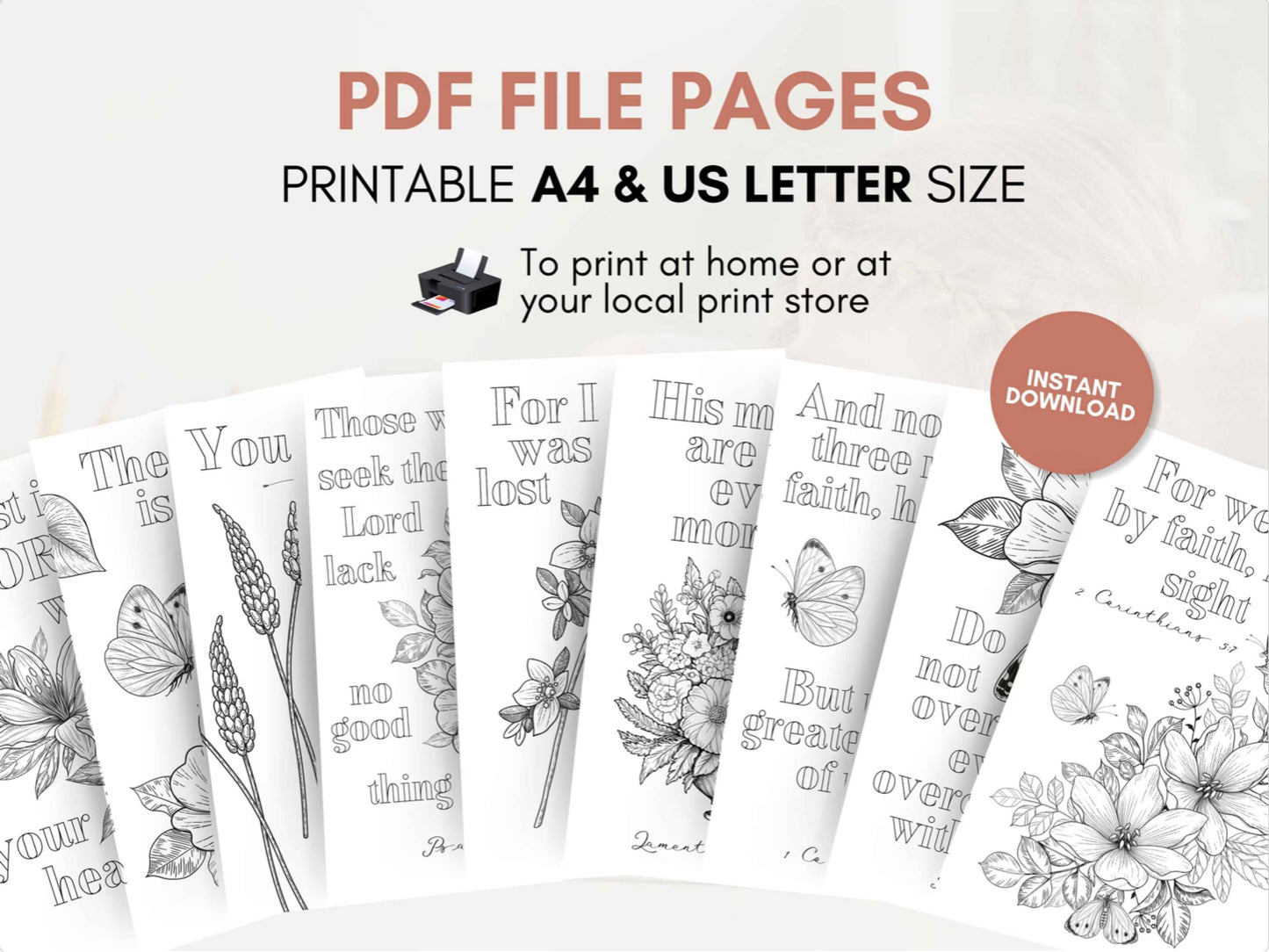 20 Floral Bible Verse Coloring Pages