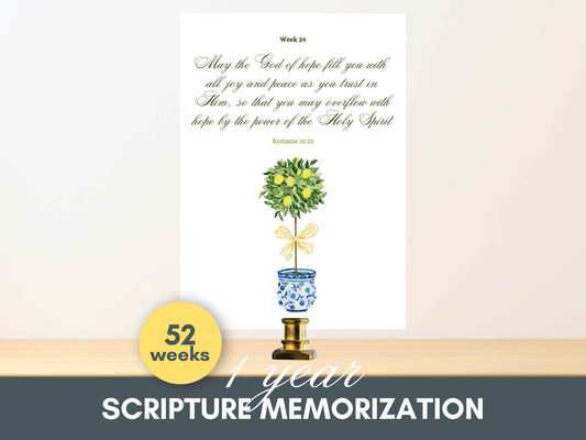 52 Scripture Memorization Cards