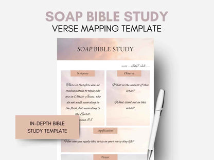 Soap Bible Study Template