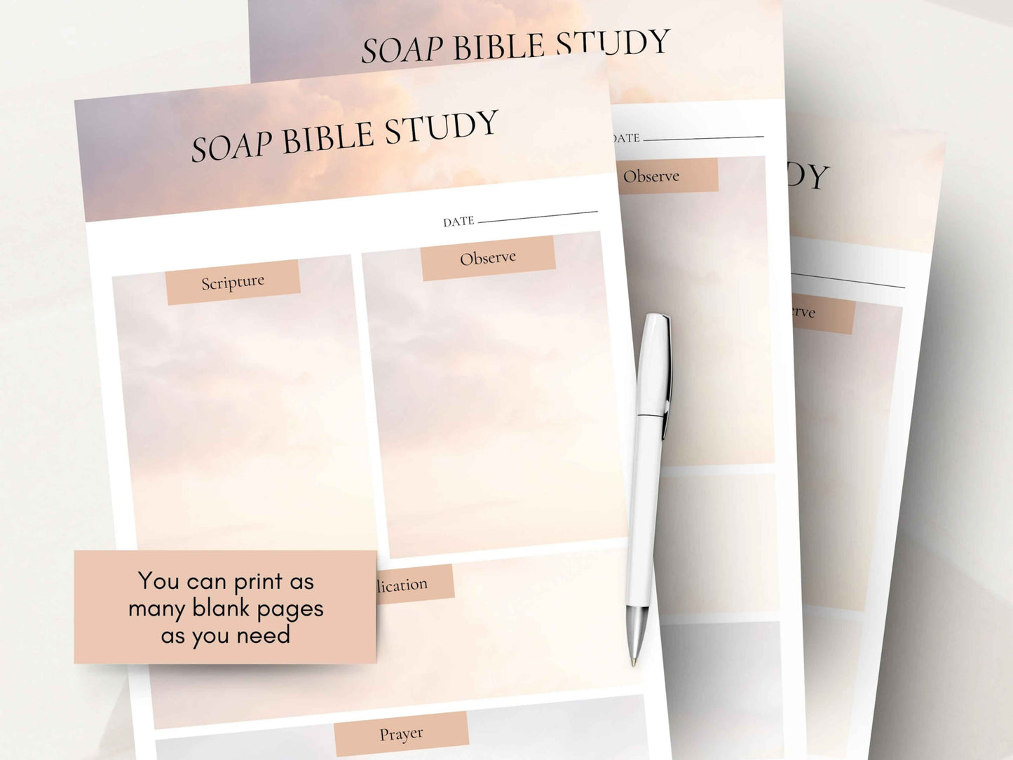 Soap Bible Study Template