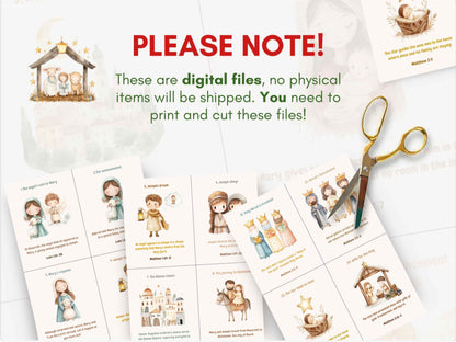 Nativity Story Advent Calendar for Kids