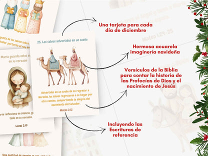 SPANISH Calendario de Adviento de la Historia de la Natividad