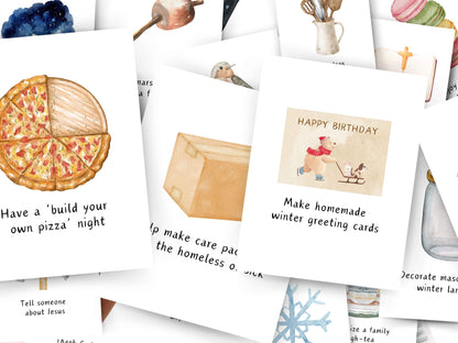 JANUARY - Printable Family Activity Flashcards