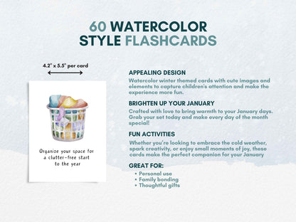 JANUARY - Printable Family Activity Flashcards