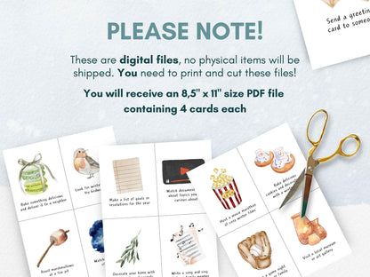 JANUARY - Printable Family Activity Flashcards