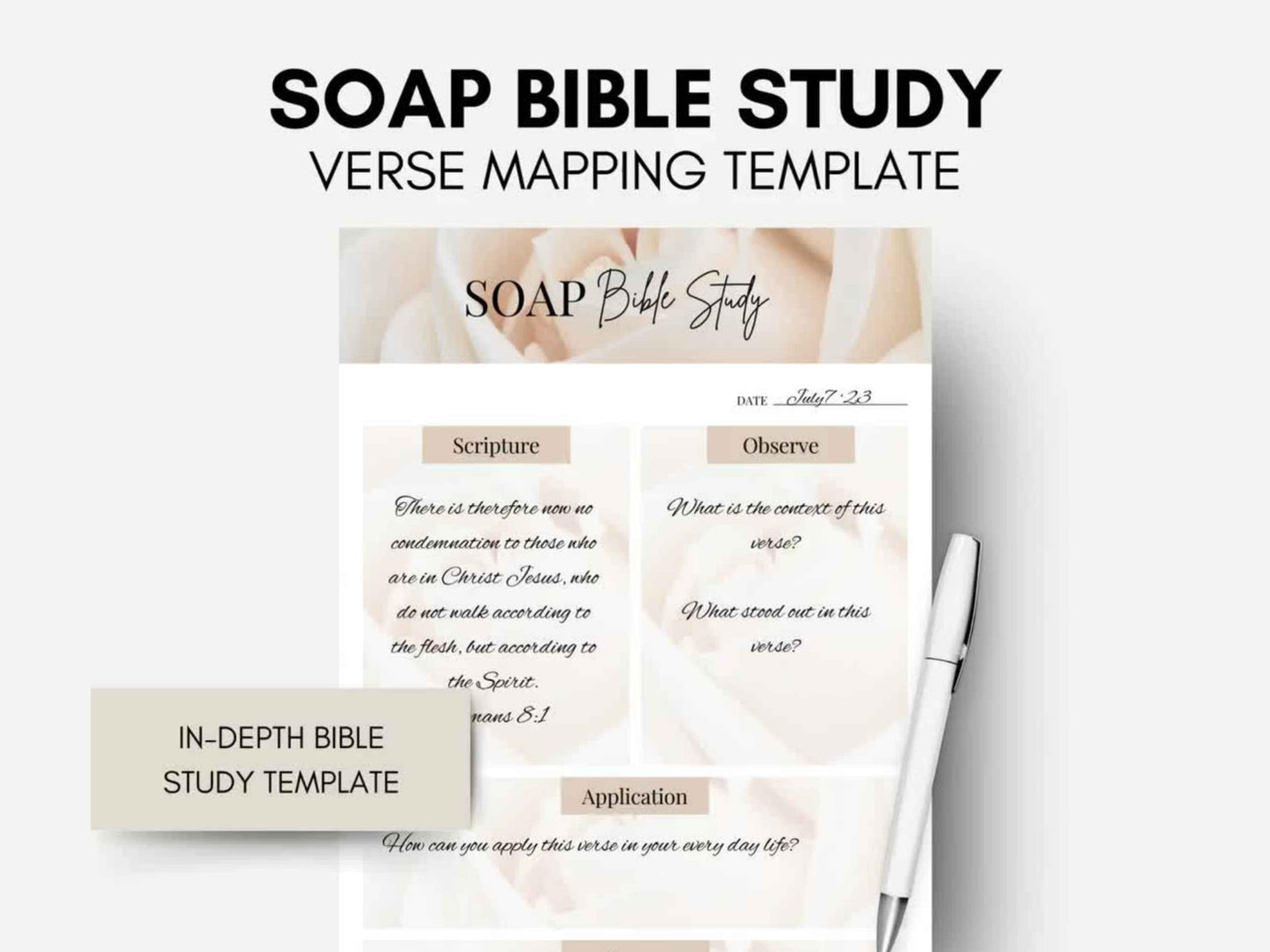 Soap Bible Study Template