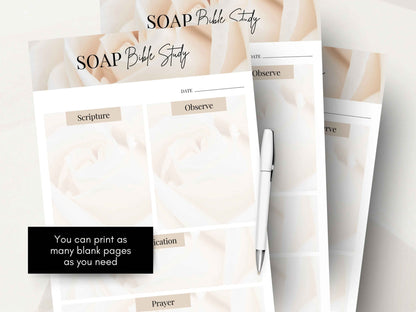 Soap Bible Study Template