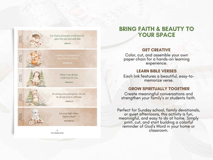 My First Bible Verse Paper Chain Activity