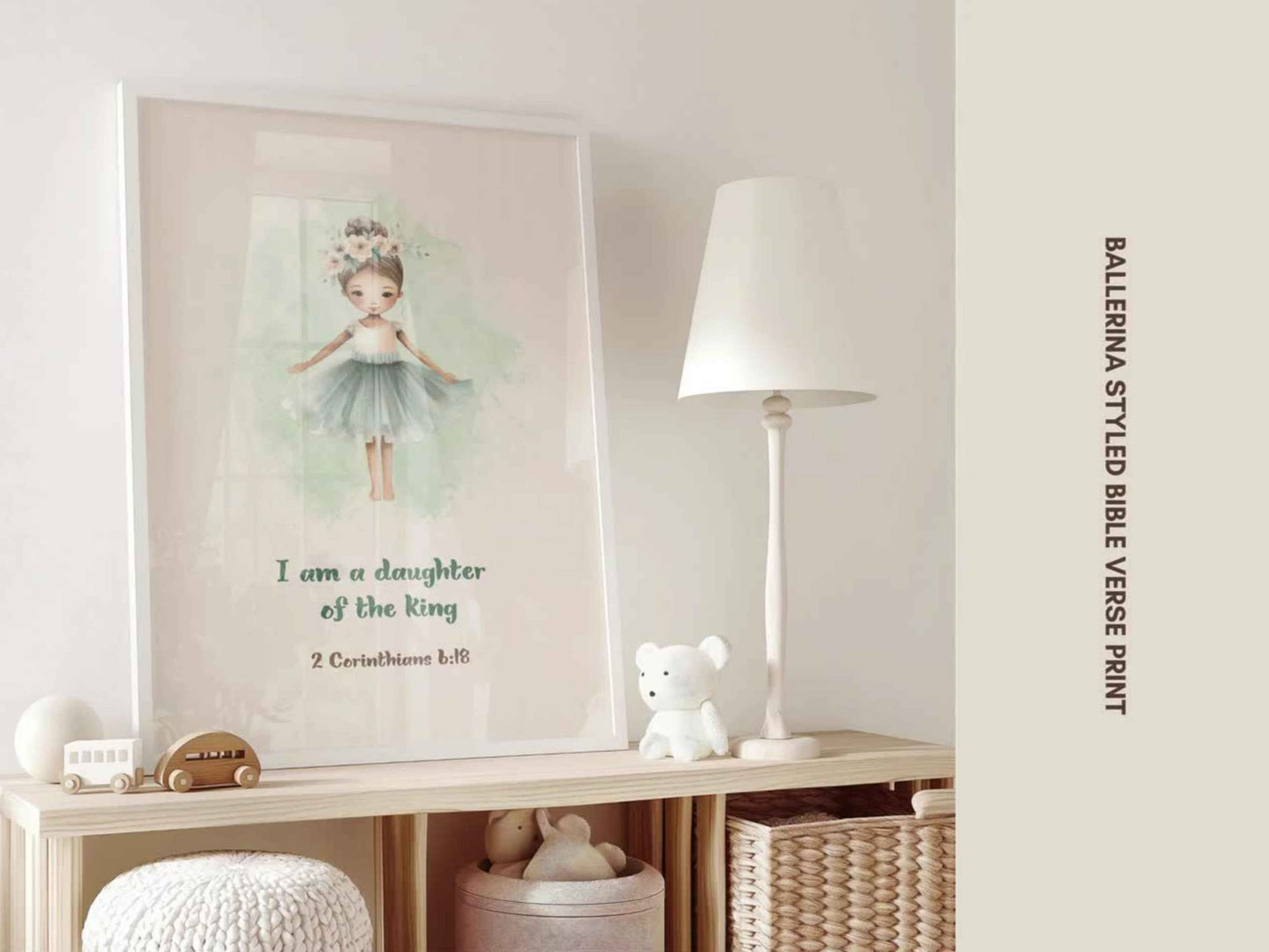 Christian Kids Printable Wall Art - I am a Daughter of the King