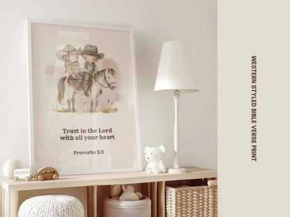 Christian Kids Printable Wall Art - Trust in the Lord