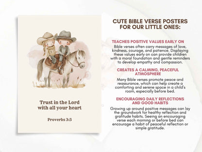 Christian Kids Printable Wall Art - Trust in the Lord