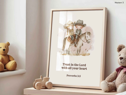 Christian Kids Printable Wall Art - Trust in the Lord