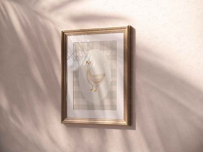 Goose and Bunny Nursery Art Print Set of 2