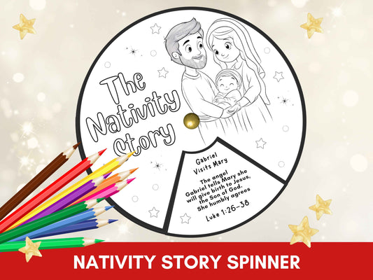 Nativity Story Spinner Craft