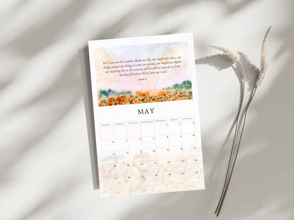 Printable 2025 Scripture Wall Calendar