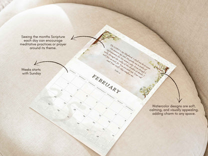 Printable 2025 Scripture Wall Calendar