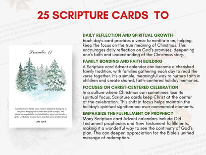 Nativity Story Scripture Advent Calendar