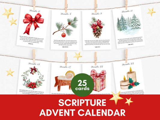 Nativity Story Scripture Advent Calendar
