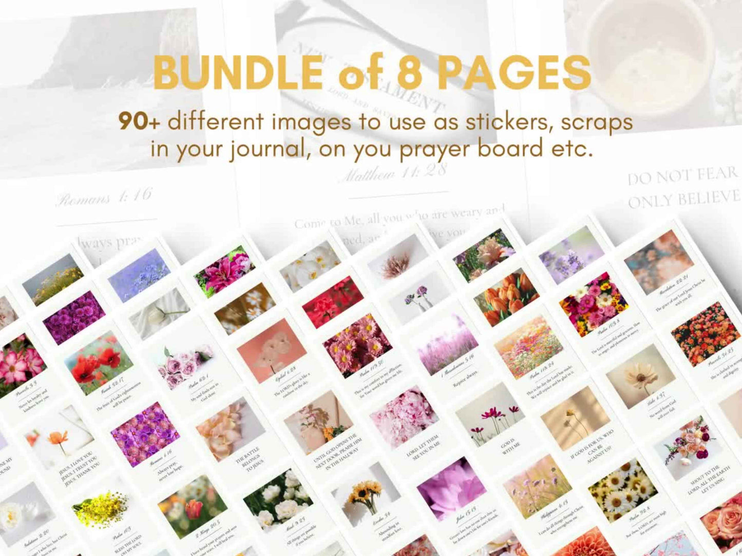 Floral Faith Digital Bible Verse Cards
