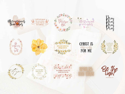 Christian SVG PNG Bundle of 50