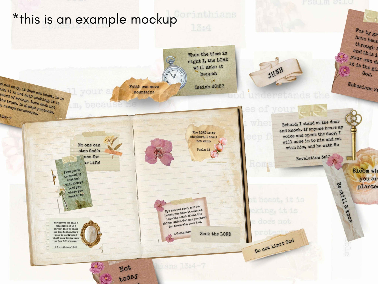 Printable Scripture Scraps - Prayer Board Bible Verse Cards