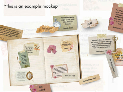 Printable Scripture Scraps - Prayer Board Bible Verse Cards