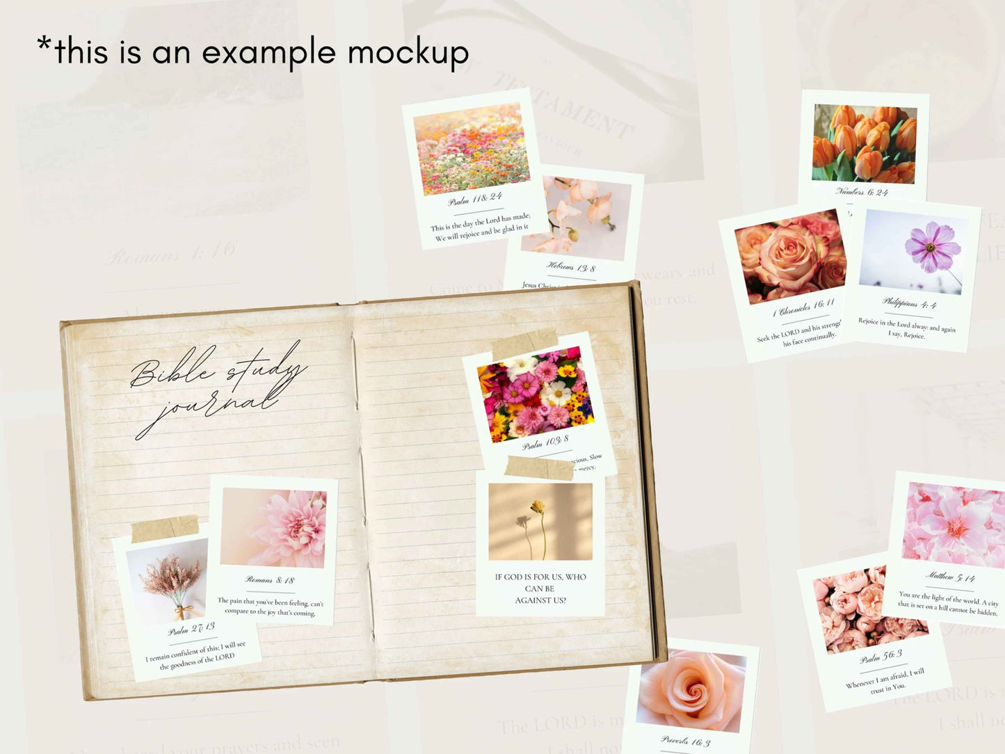 Floral Faith Digital Bible Verse Cards