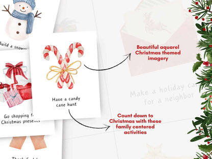 48 Christian Advent Activity Calendar Cards for Kids
