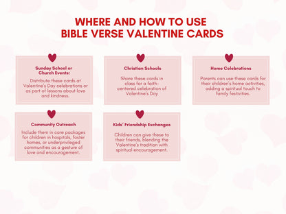 Valentine Bible Verse Greeting Cards - Set of 24 Cards
