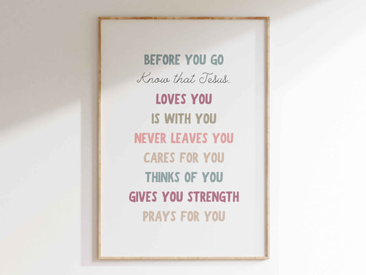 Christian Affirmation Poster for Kids | Inspirational Classroom Decor