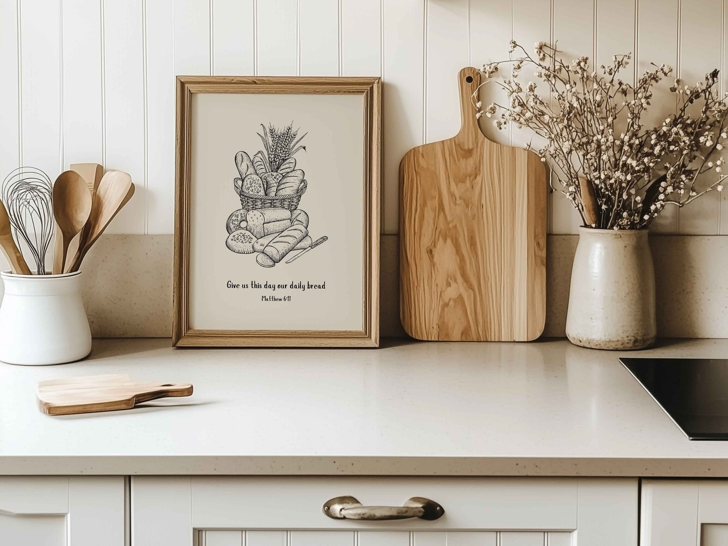 Give Us This Day Our Daily Bread Kitchen Art Print