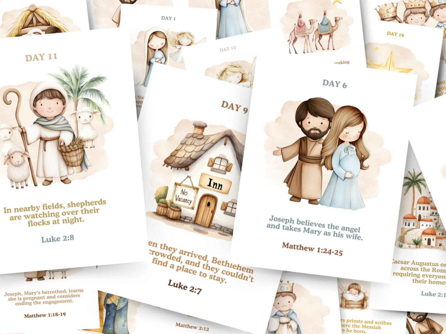 Nativity Story Advent Calendar for Kids