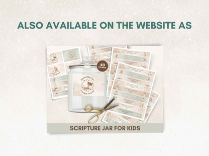 DIY Scripture Jar for Kids - Cute Dino Theme