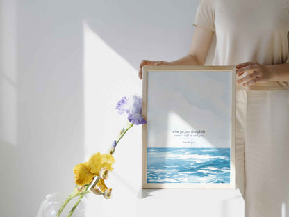 When You Pass Through The Waters Print