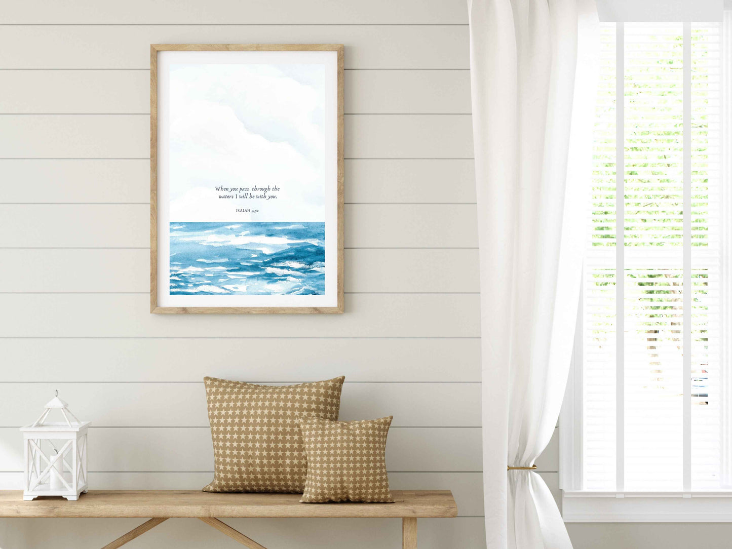 When You Pass Through The Waters Print
